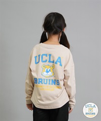ANTIBAL アンティバル 長袖 Tシャツ ロンT キッズ ジュニア 子供 UCLA バックプリント 254AN3LT217 ムラサキスポーツ限定(WHT-130cm)