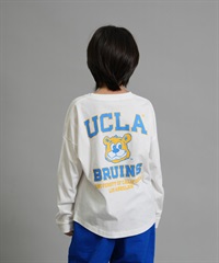 ANTIBAL アンティバル 長袖 Tシャツ ロンT キッズ ジュニア 子供 UCLA バックプリント 254AN3LT217 ムラサキスポーツ限定(WHT-130cm)