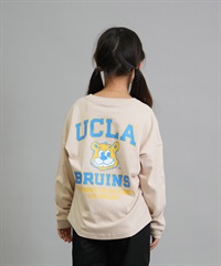 ANTIBAL アンティバル 長袖 Tシャツ ロンT キッズ ジュニア 子供 UCLA バックプリント 254AN3LT217 ムラサキスポーツ限定(BEG-130cm)
