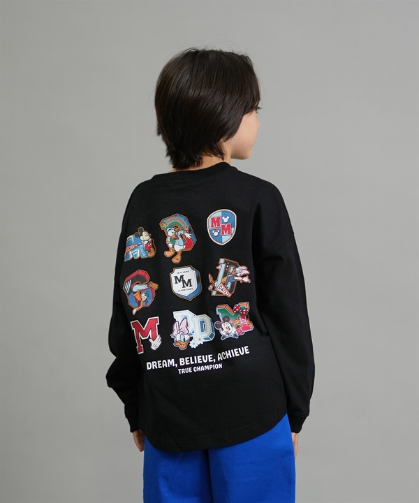 ANTIBAL アンティバル 長袖 Tシャツ ロンT キッズ ジュニア 子供 ミッキー＆フレンズ バックプリント 254AN3LT218 ムラサキスポーツ限定
