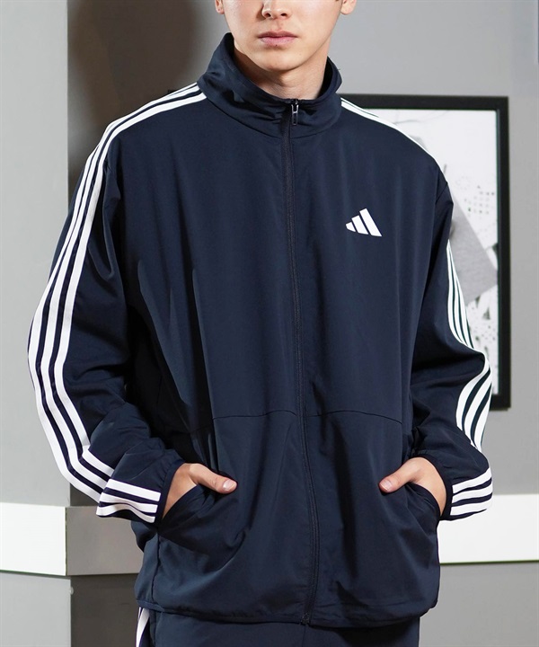 adidas アディダス アウター メンズ トラックジャケット ジャージ スリーストライプ セットアップ対応 JZR06