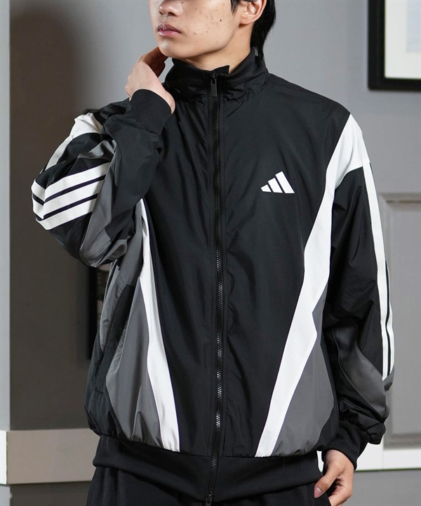 adidas アディダス アウター メンズ ウーブンジャケット ウィンドブレーカー 軽量 防風 KQD22
