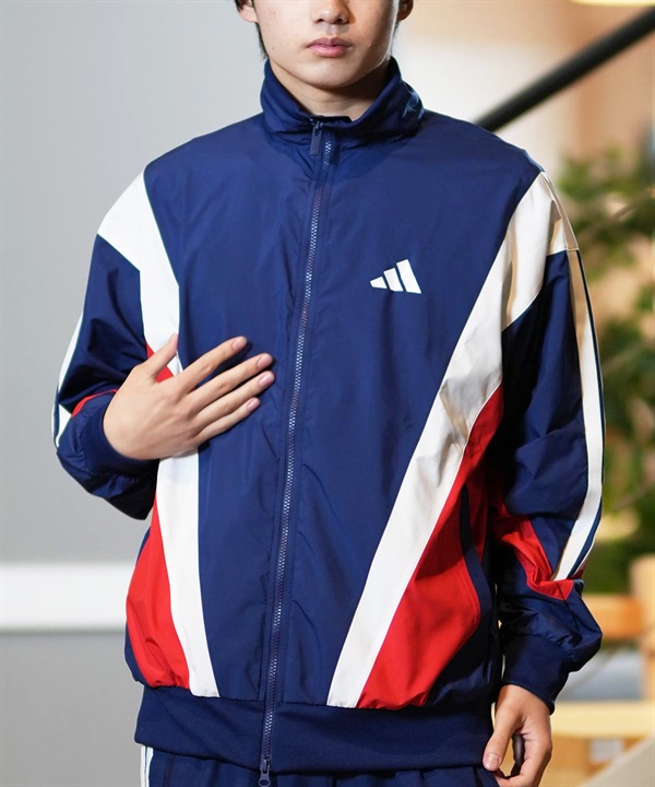 adidas アディダス アウター メンズ ウーブンジャケット ウィンドブレーカー 軽量 防風 KQD22
