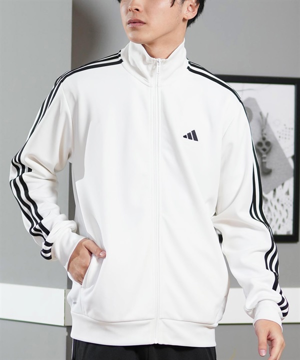 adidas アディダス アウター メンズ トラックジャケット ジャージ スリーストライプ セットアップ対応 JZR00