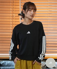 adidas アディダス トレーナー レディース エッセンシャルズ スリーストライプス クルースウェット KVC40
