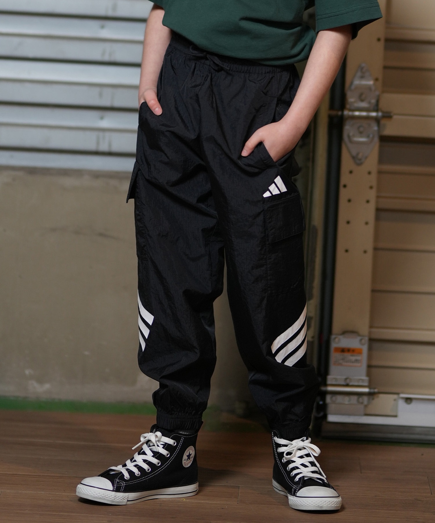 adidas アディダス ロングパンツ キッズ ジュニア 子供 K FI ウーブン