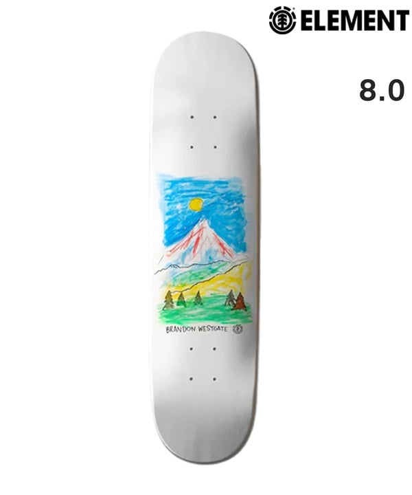 ELEMENT エレメント スケートボード デッキ 8.0inch  GREAT OUTDOORS WESTGATE ムラサキスポーツ