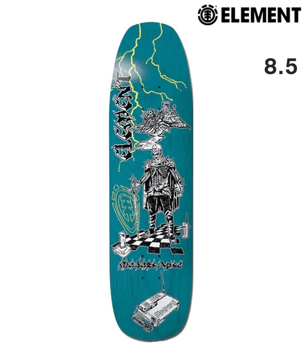ELEMENT エレメント スケートボード デッキ 8.5inch  NATURE CALLS MADARS APSEムラサキスポーツ