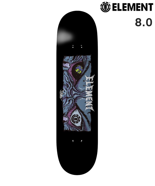 ELEMENT エレメント スケートボード デッキ 8.0inch JOHANN EYES  ムラサキスポーツ