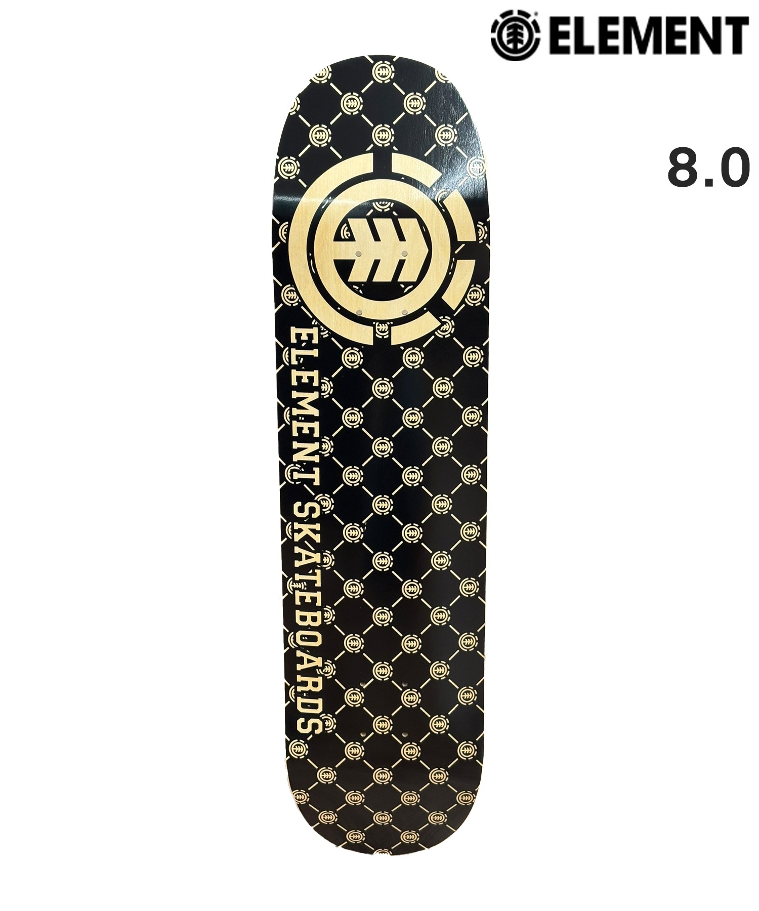 ELEMENT エレメント スケートボード デッキ 8.0inch LUX BLACK BF027