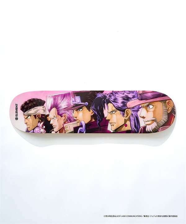 ELEMENT エレメント スケートボード デッキ JOJO コラボ 8inch STARDUST CRUSADERS A ムラサキスポーツ JOJOの奇妙な冒険(STARA-8inch)