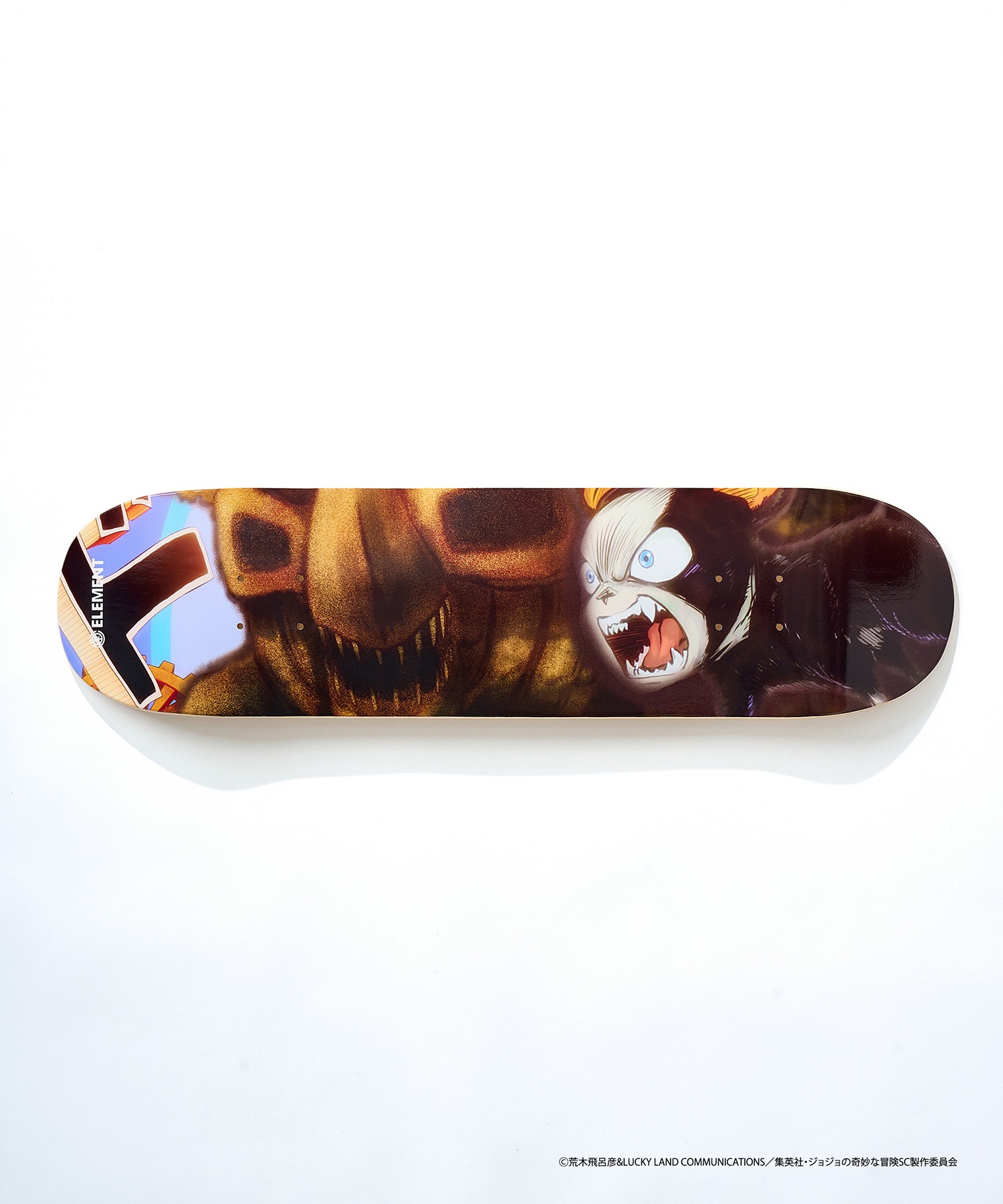ELEMENT エレメント スケートボード デッキ JOJO コラボ 8inch IGGY X THE FOOL ムラサキスポーツ JOJOの奇妙な冒険(IGGY-8inch)