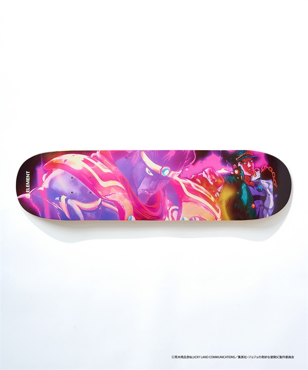 ELEMENT エレメント スケートボード デッキ JOJO コラボ 8inch JOTARO X STAR PLATINUM ムラサキスポーツ JOJOの奇妙な冒険(JOTAR-8inch)