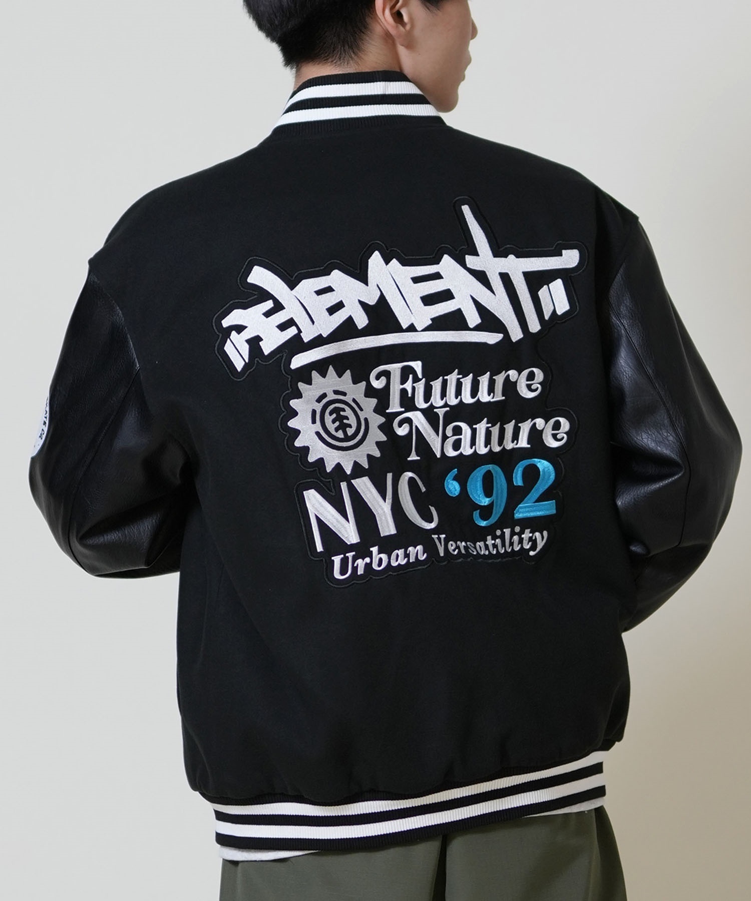 ELEMENT エレメント アウター ジャケット メンズ スタジャン 刺繍