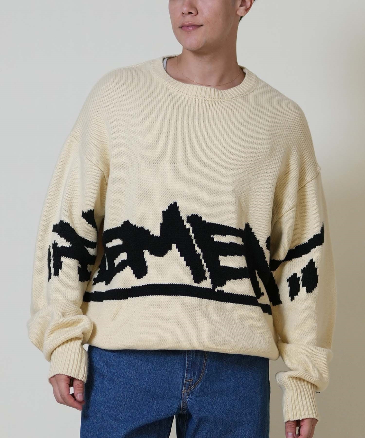ELEMENT エレメント ニット セーター メンズ ロゴ TAG KNIT BF022-650