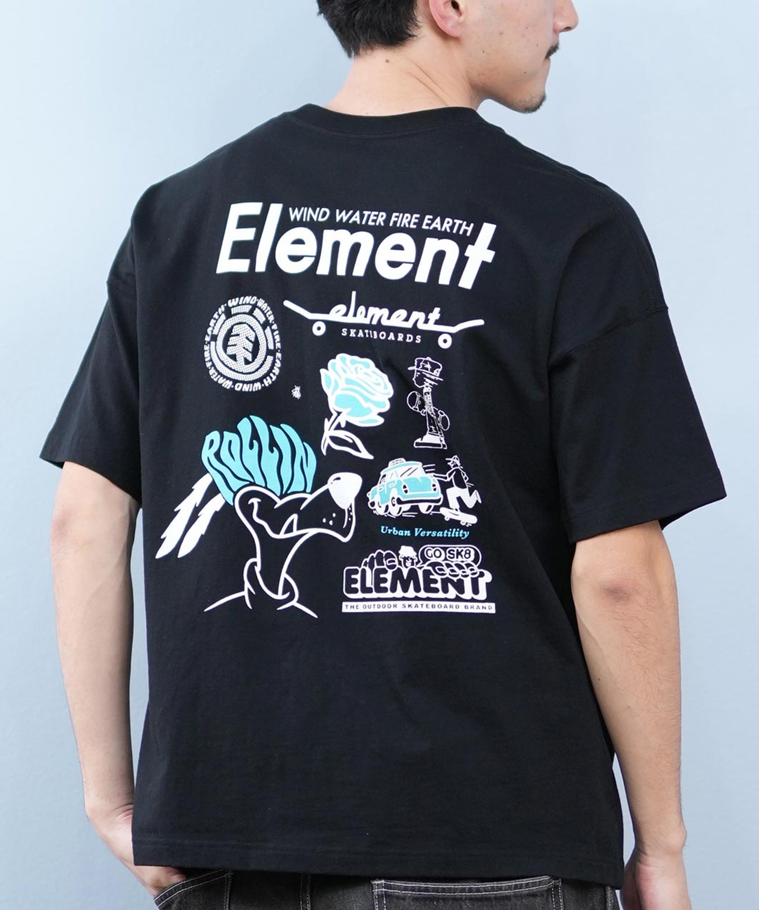 ELEMENT エレメント 半袖 Tシャツ メンズ バックプリント オーバー