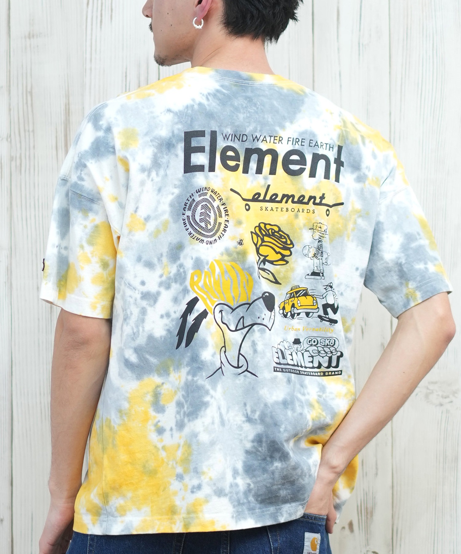 ELEMENT エレメント 半袖 Tシャツ メンズ バックプリント オーバー