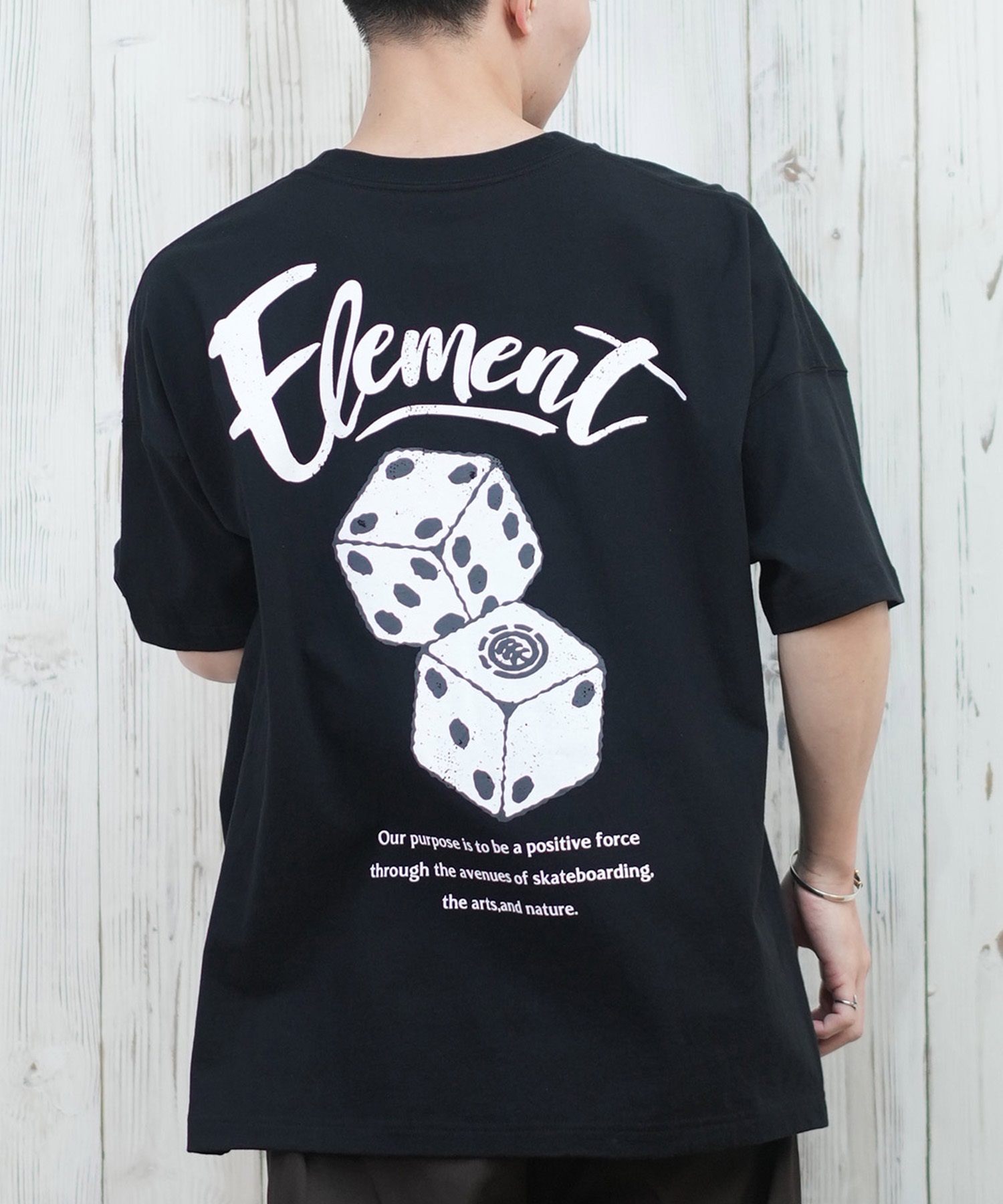 ELEMENT エレメント 半袖 Tシャツ メンズ バックプリント オーバー