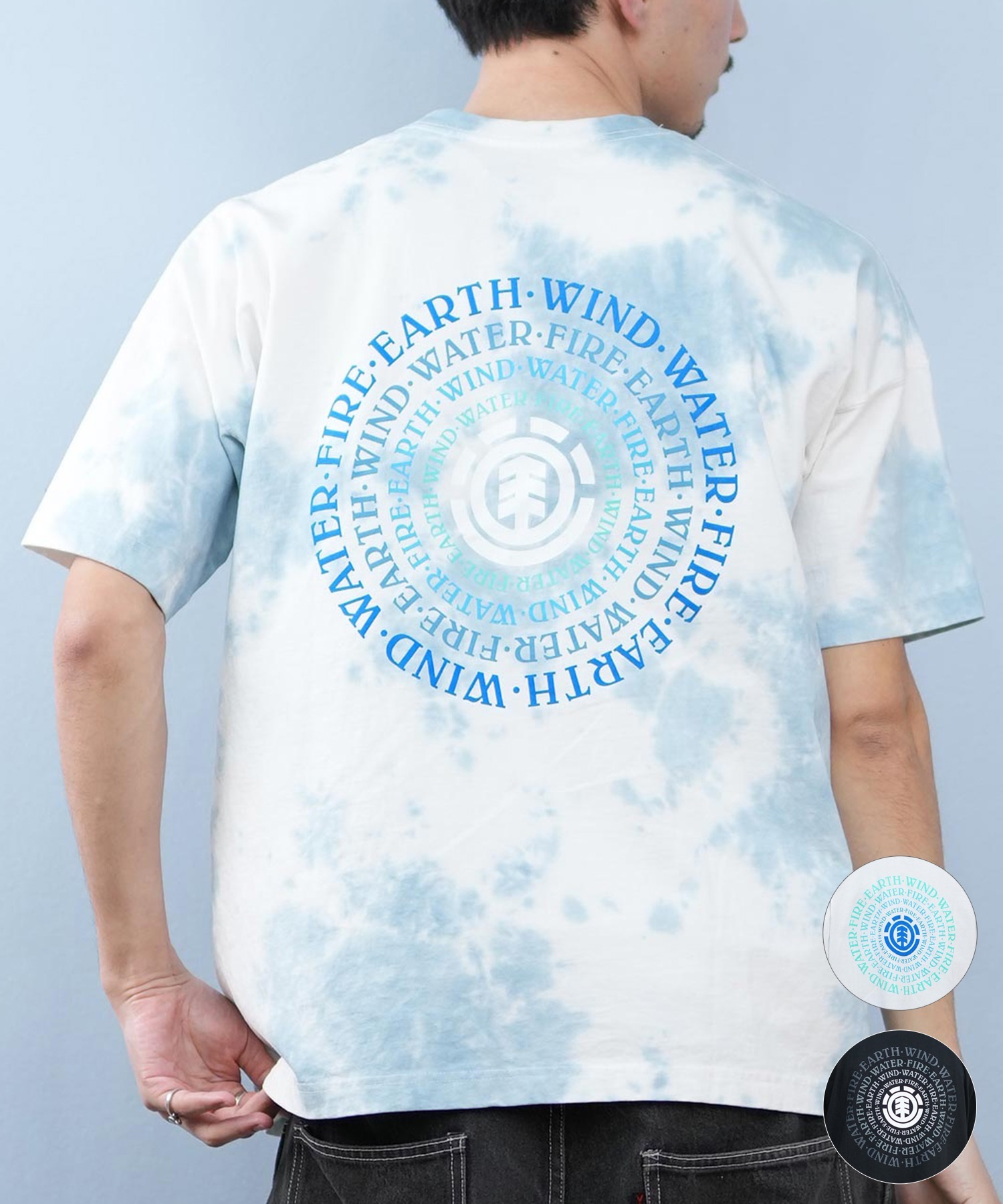 ELEMENT エレメント 半袖 Tシャツ メンズ バックプリント ドロップショルダー SEALERS SS BF021-229(WHT-M)