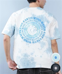 ELEMENT エレメント 半袖 Tシャツ メンズ バックプリント ドロップショルダー SEALERS SS BF021-229(WHT-M)