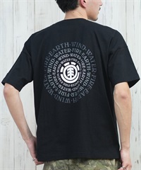ELEMENT エレメント 半袖 Tシャツ メンズ バックプリント ドロップショルダー SEALERS SS BF021-229(FBK-M)
