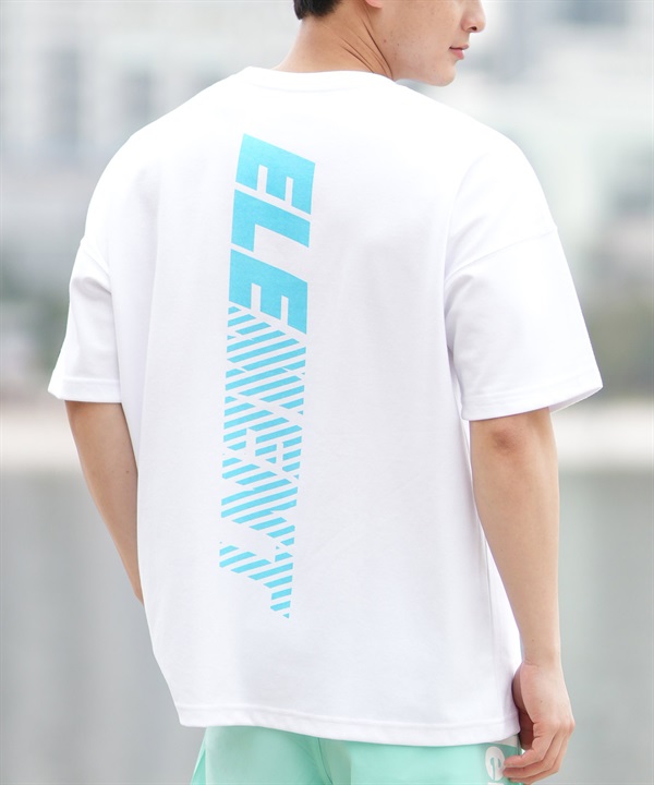 ELEMENT エレメント 半袖 Tシャツ メンズ バックプリント ドライタッチ オーバーサイズ STRAIGHT BACK SS BF02A-200