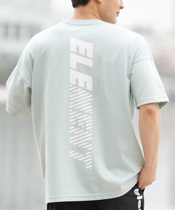 ELEMENT エレメント 半袖 Tシャツ メンズ バックプリント ドライタッチ オーバーサイズ STRAIGHT BACK SS BF02A-200