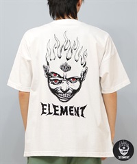 ELEMENT エレメント × JOHANN ヨハン コラボ 半袖 Tシャツ メンズ バックプリント オーバーサイズ BF02A-217