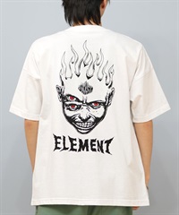 ELEMENT エレメント × JOHANN ヨハン コラボ 半袖 Tシャツ メンズ バックプリント オーバーサイズ BF02A-217(WHT-M)