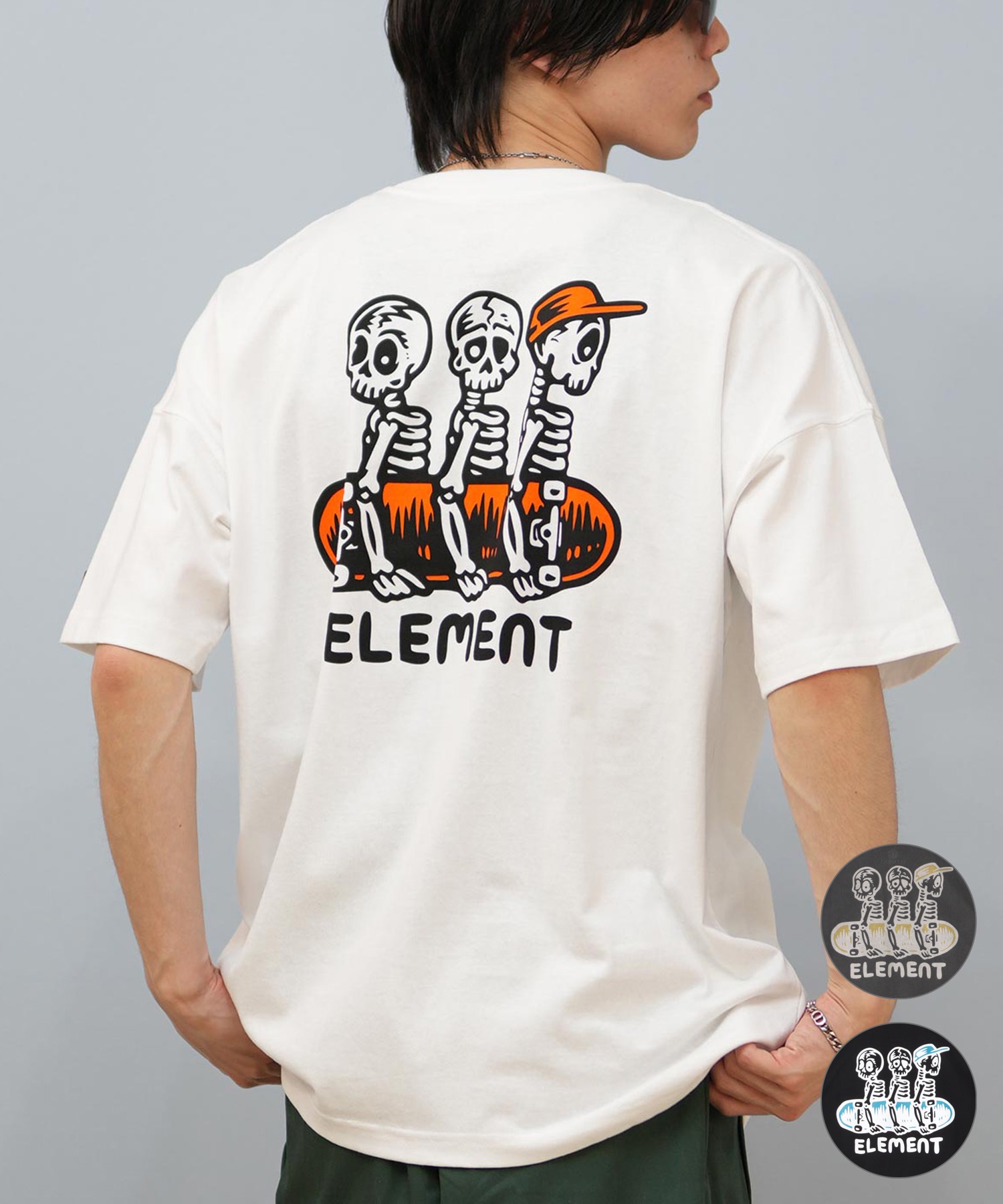 ELEMENT エレメント 半袖 Tシャツ メンズ バックプリント オーバー