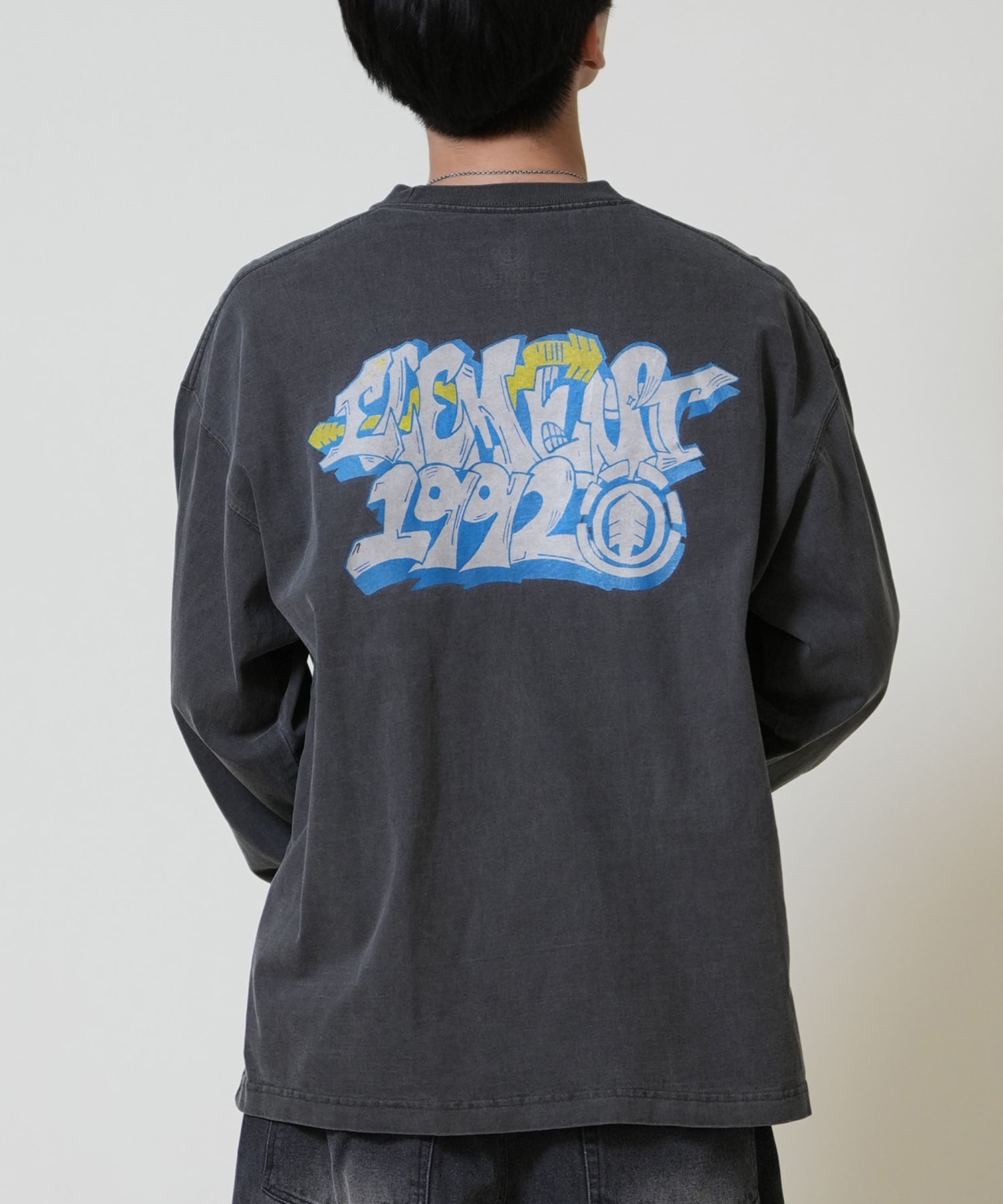 ELEMENT エレメント 長袖 Tシャツ ロンT メンズ 古着風 ヴィンテージ