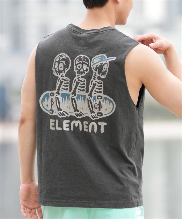 ELEMENT エレメント タンクトップ メンズ バックプリント オーバーサイズ TIMBER 3 NO SLEEVE BF02A-353