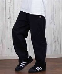 ELEMENT エレメント ロングパンツ メンズ ロンパン ワイドシルエット ワンポイント BF021-700(FBK-M)