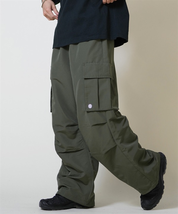 ELEMENT エレメント ロングパンツ メンズ ワイド カーゴパンツ SHOD PANTS CA05 BF022-709