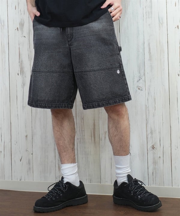 ELEMENT エレメント ショートパンツ メンズ デニムショーツ ダブルニーパンツ SHOD SHORTS HAMMER W W9 BF021-604