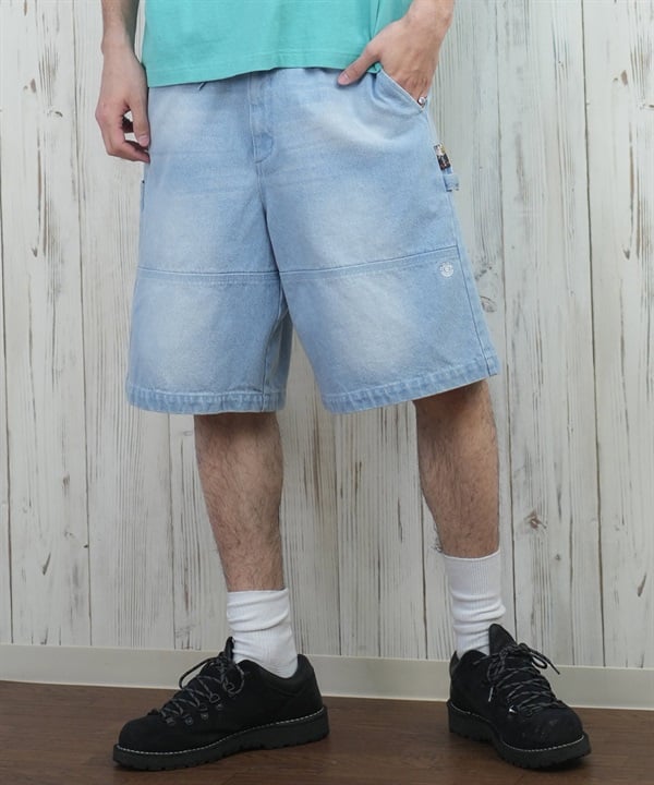 ELEMENT エレメント ショートパンツ メンズ デニムショーツ ダブルニーパンツ SHOD SHORTS HAMMER W W9 BF021-604
