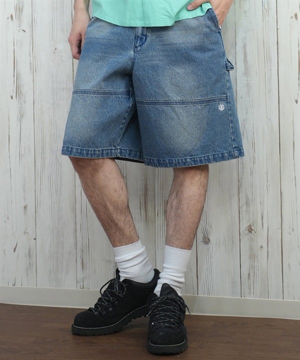 ELEMENT エレメント ショートパンツ メンズ デニムショーツ ダブルニーパンツ SHOD SHORTS HAMMER W W9 BF021-604