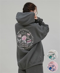 ELEMENT エレメント ジップアップ パーカー レディース バックプリント ESSENTIAL FULL ZIP W BF024-030(PNK-M)