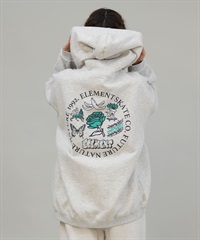 ELEMENT エレメント ジップアップ パーカー レディース バックプリント ESSENTIAL FULL ZIP W BF024-030(WHH-M)