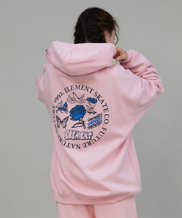 ELEMENT エレメント ジップアップ パーカー レディース バックプリント ESSENTIAL FULL ZIP W BF024-030