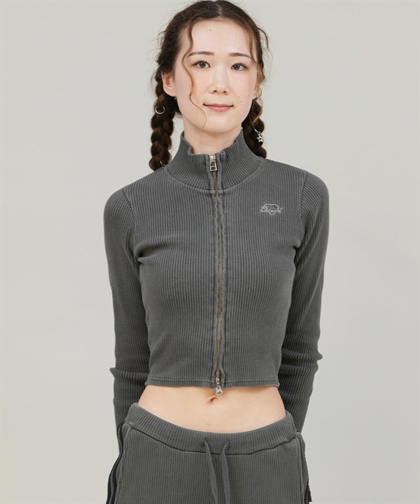 ELEMENT エレメント スウェット ジャケット レディース リブ ジップアップ TIGHT RIB FULL ZIP W BF024-031