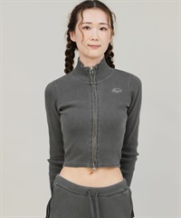 ELEMENT エレメント スウェット ジャケット レディース リブ ジップアップ TIGHT RIB FULL ZIP W BF024-031(SBK-M)
