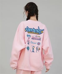 ELEMENT エレメント トレーナー スウェット レディース バックプリント ACOMPANY CREW W BF024-034(PNK-M)
