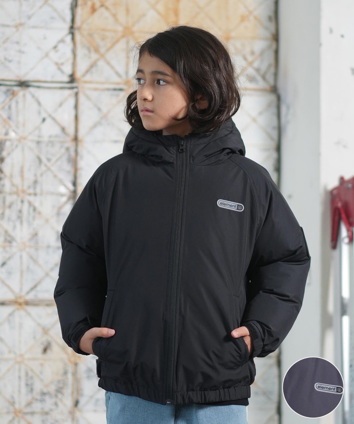 ELEMENT エレメント アウター ジャケット キッズ ジュニア 子供 中綿