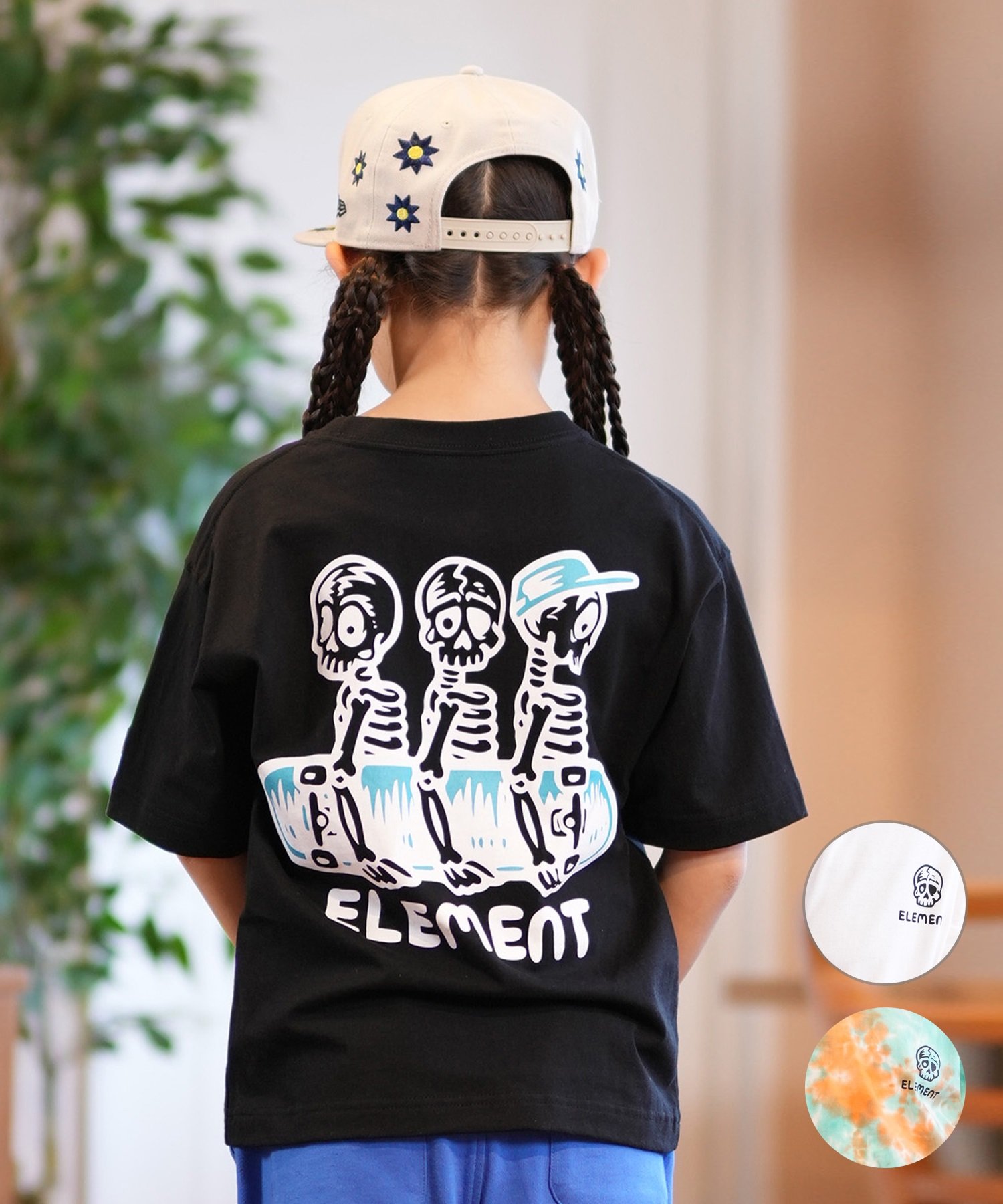 ELEMENT エレメント 半袖 Tシャツ キッズ バックプリント TIMBER 3 SS YOUTH BF025-241