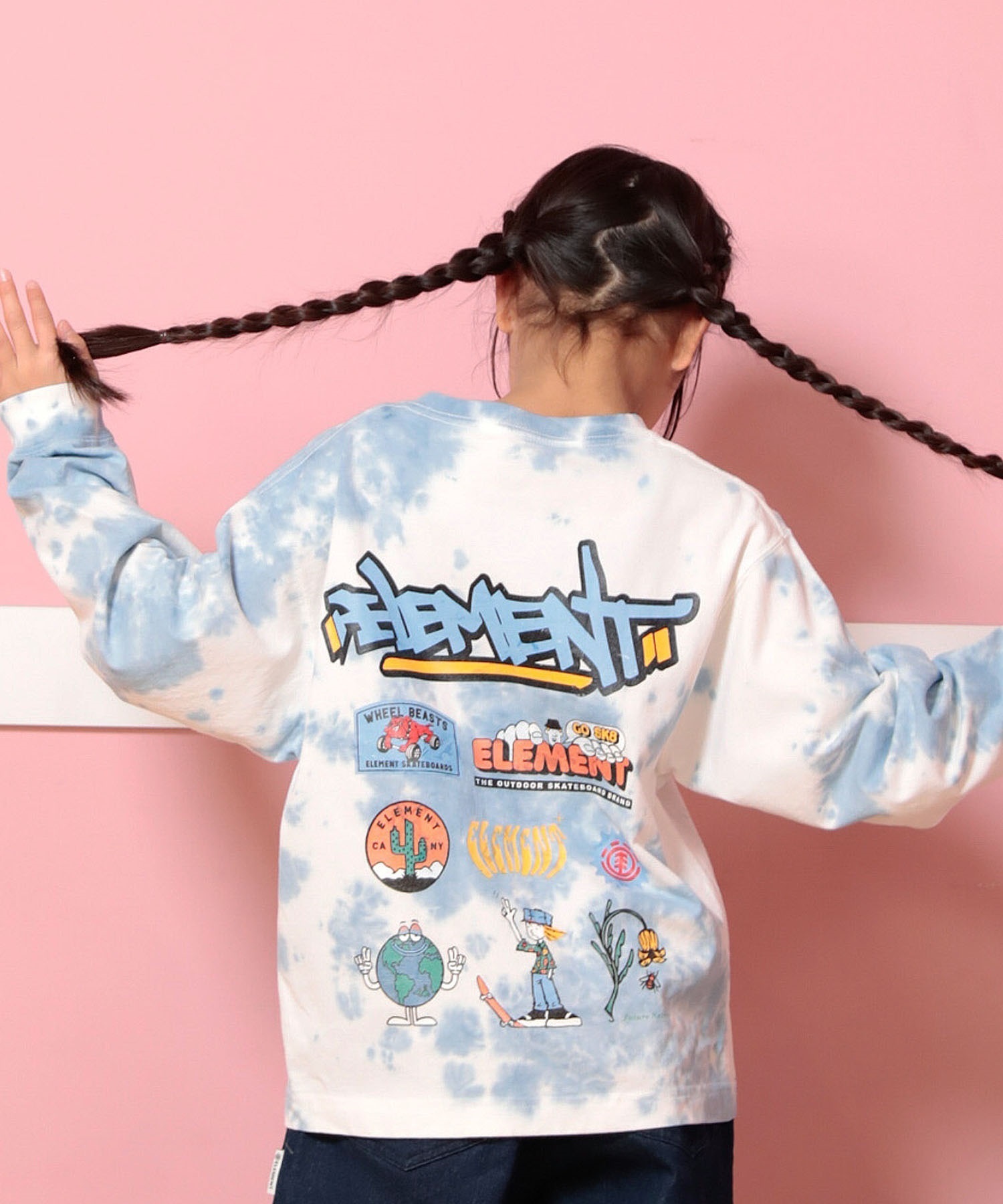 ELEMENT エレメント 長袖 Tシャツ キッズ ロンT バックプリント