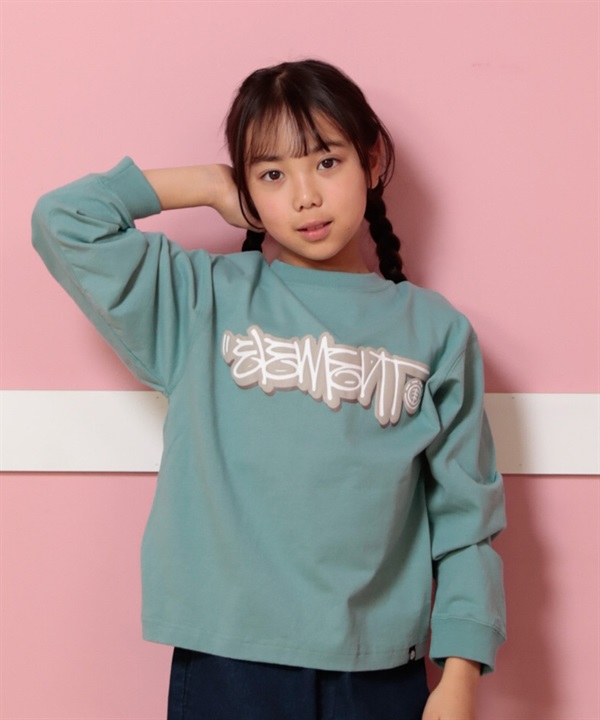 ELEMENT エレメント 長袖 Tシャツ キッズ ロンT ロゴ TAG LS YOUTH BF025-058