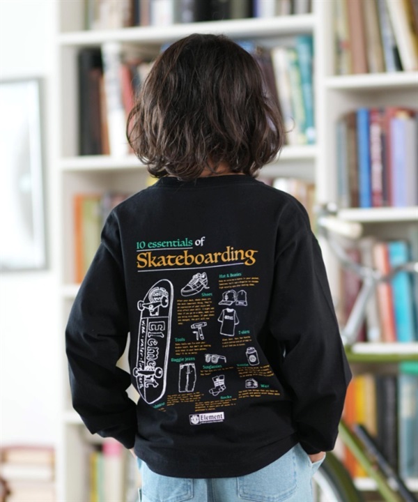 ELEMENT エレメント 長袖 Tシャツ キッズ ジュニア ロンT ESSENTIAL LS YOUTH BF026-064