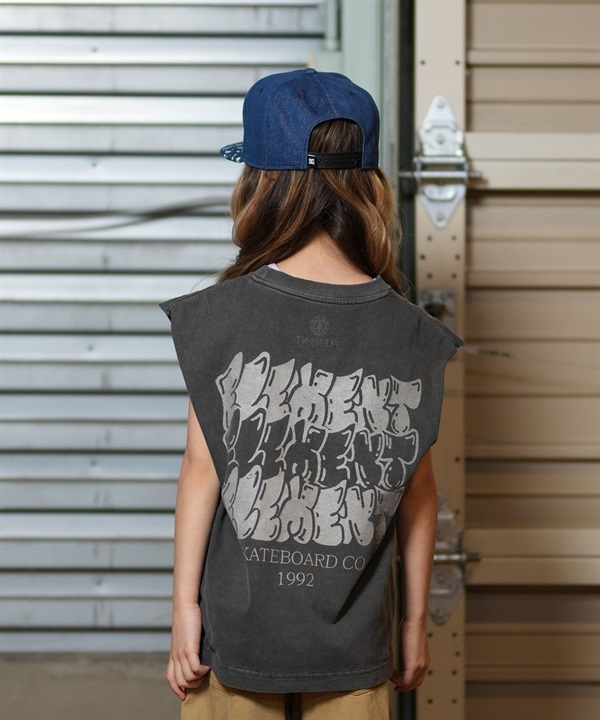 ELEMENT エレメント タンクトップ キッズ ジュニア 子供 バックプリント TAG 3 NO SLEEVE YOUTH BF02E-355
