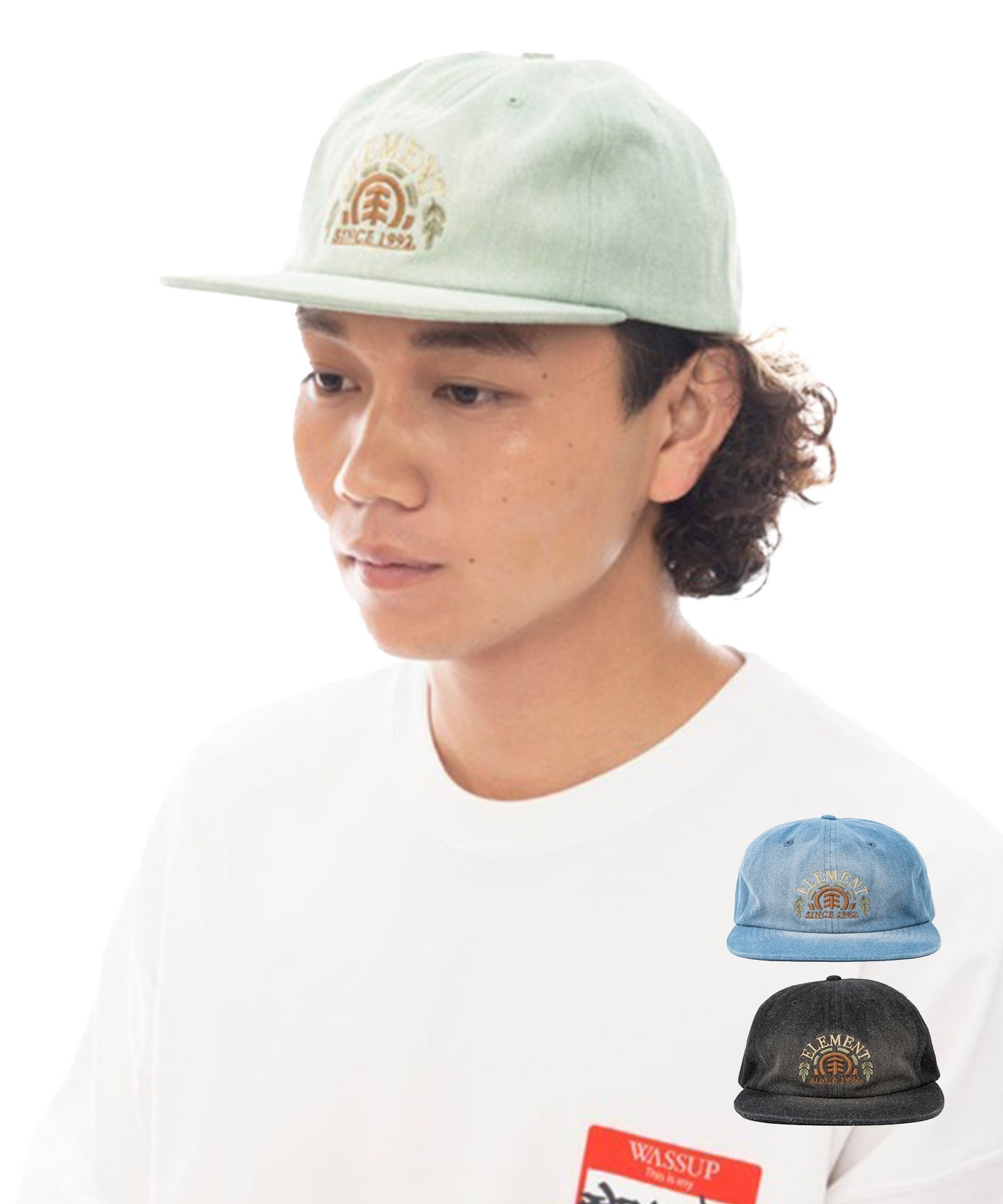 魅力的な ELEMENT エレメント キャップ フリーサイズ 帽子 フラット 帽子